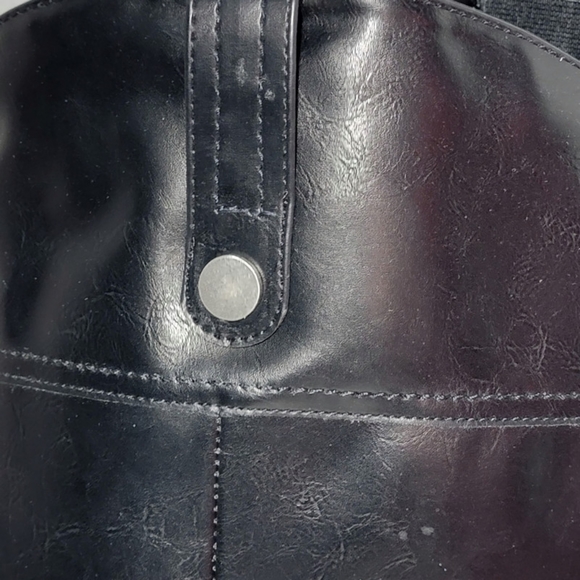 St. John's Bay SJB Delwood Women's Black Block Heel Deer Riding Boots - Picture 7 of 13